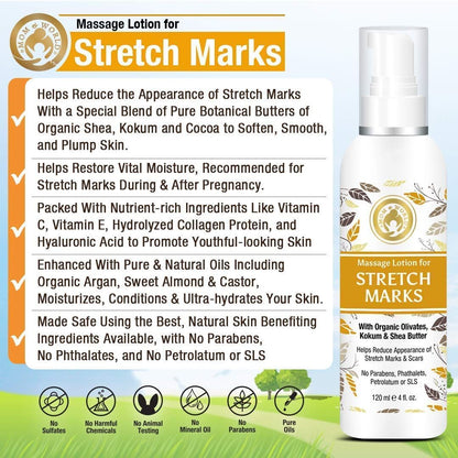 Mom & World Massage Lotion For Stretch Marks - Distacart