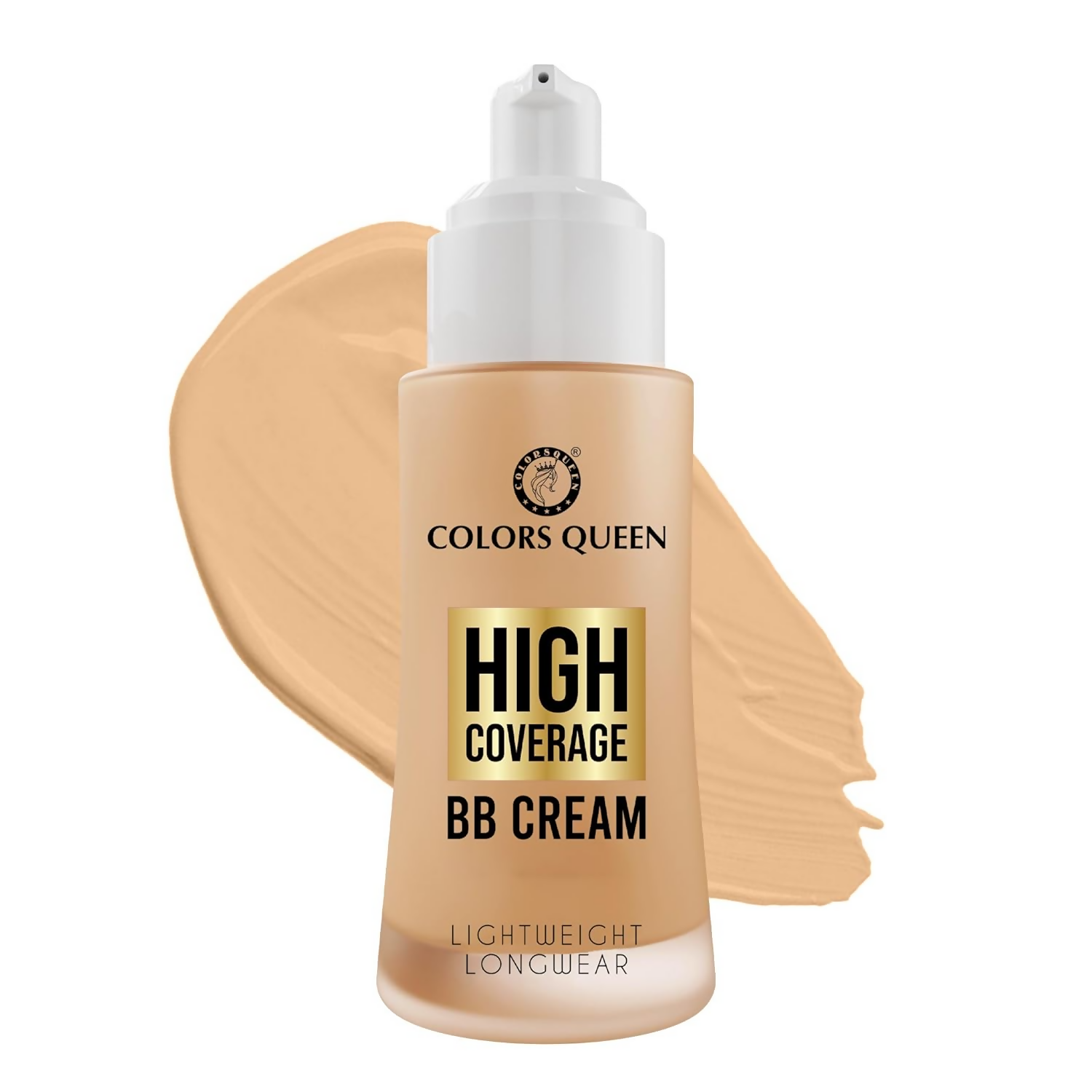 Colors Queen High Coverage BB Cream Foundation - Rose Blush - Distacart