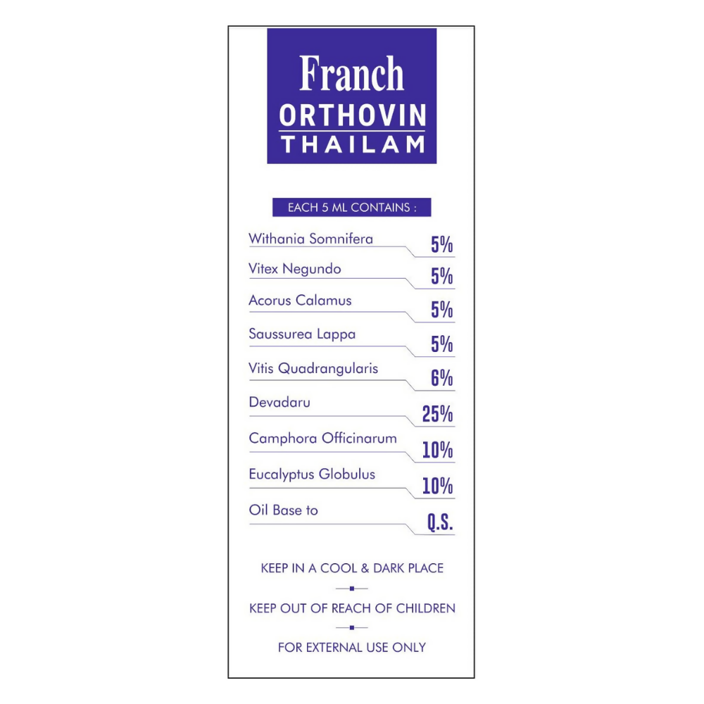 Franch Orthovin Thailam Highly Concentrated Oil - Distacart