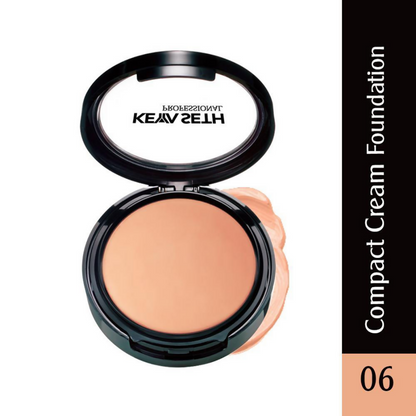 Keya Seth Aromatherapy Professional Compact Cream Foundation - Shade 6 - Distacart