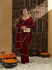 kasee Beads and Stones Pure Chiffon Saree - Distacart