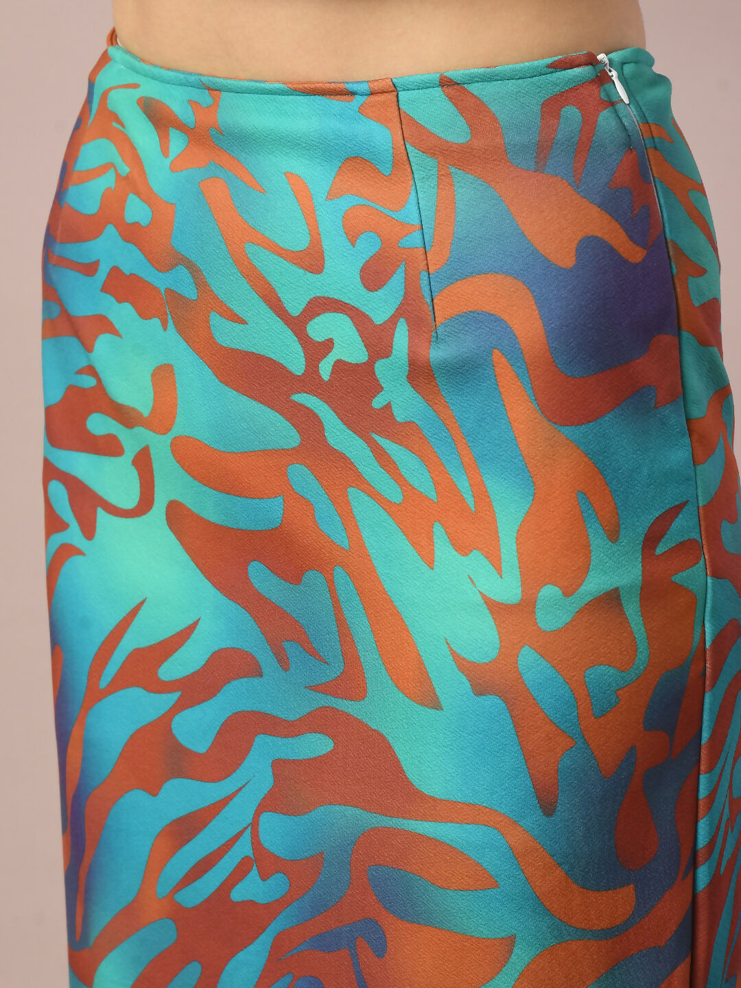 Myshka Women's Multi Printed Knee Length Party Embellished Skirts - Distacart