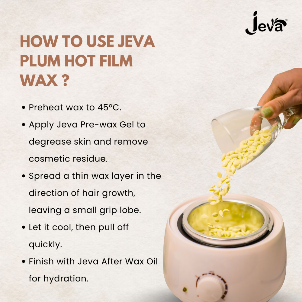 Jeva Hot Film Wax Natural Stripless Hard Wax Beads - Dista