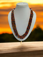Thumbnail for Inhanns Bloom Handmade Beaded Only Necklace - 12 Layers - Multicolor Necklace - Distacart