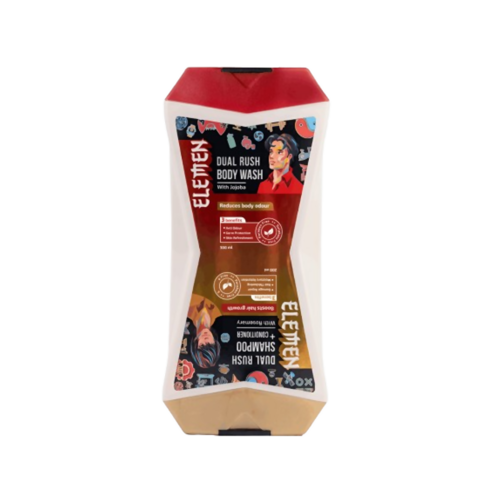 Elemen Dual Rush – Body Wash + Shampoo & Conditioner with Jojoba and Rosemary - Distacart
