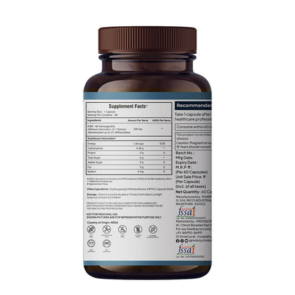 Miduty KSM 66 Ashwagandha 3x capsules - Distacart