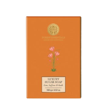 Forest Essentials Luxury Sugar Soap Lime Saffron & Oudh - Distacart
