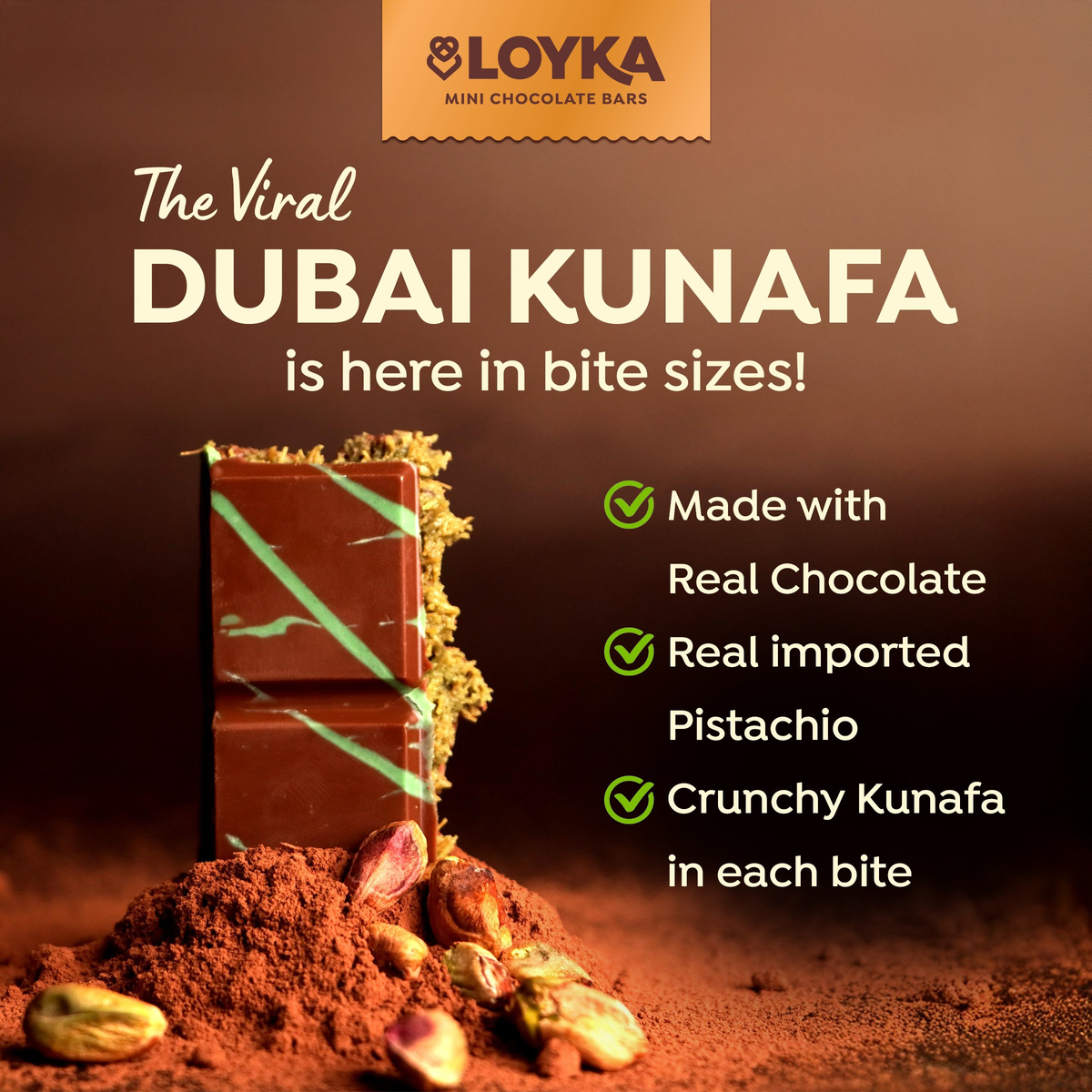 dubai kunafa chocolate bars