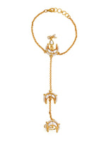 Thumbnail for Ruby Raang Gold Chand Kundan Haath Phool