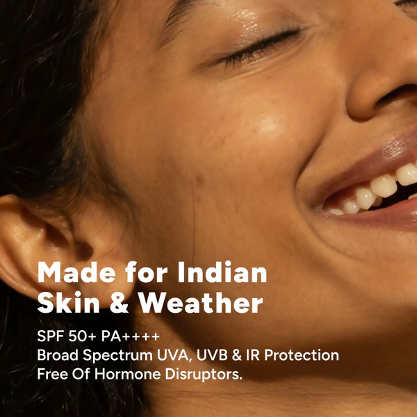 Vilvah Store Skin Finish Sunscreen SPF 50 PA++++ - Distacart