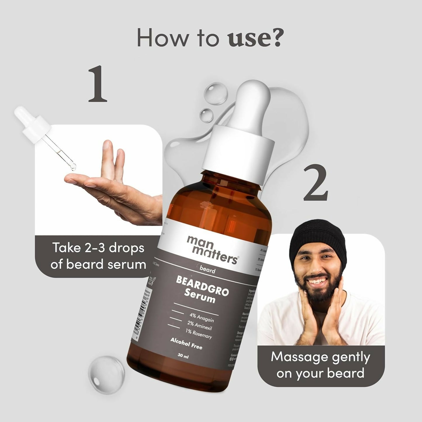 Man Matters Beardgro Oil-In-Serum - Distacart