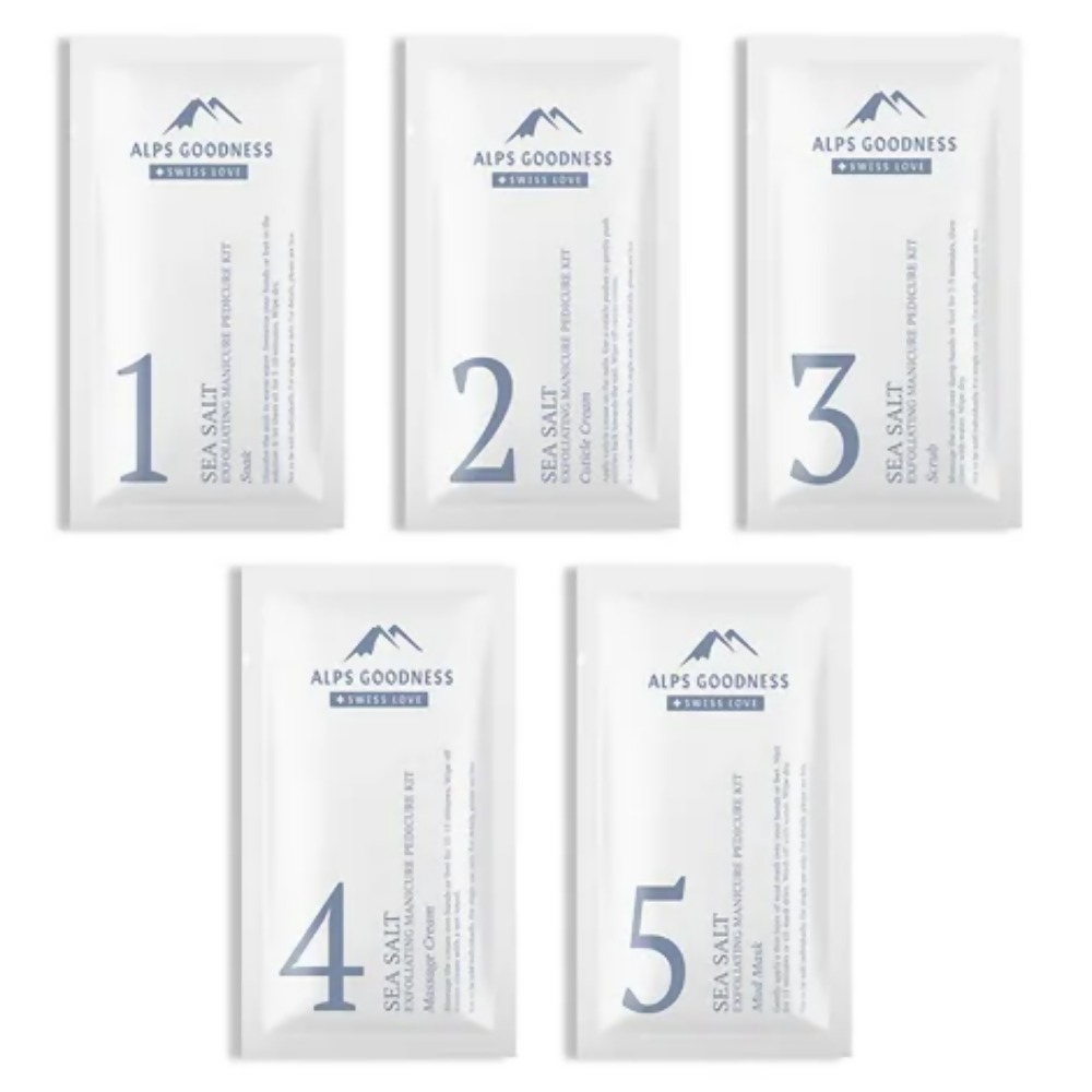 Alps Goodness Sea Salt Exfoliating Manicure Pedicure Kit - Distacart
