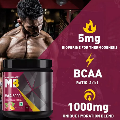 MuscleBlaze EAA 8000 Lemonade - Distacart