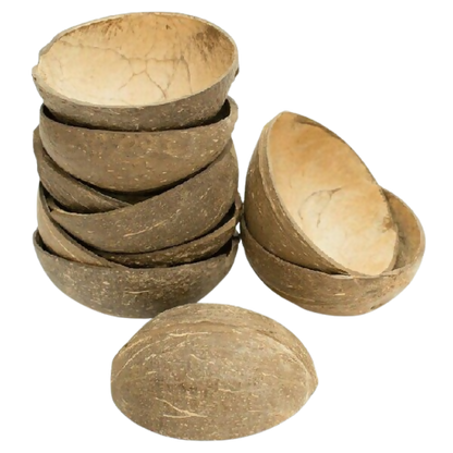 Thenga Natural Oval Coconut Shell Bowls - Dista