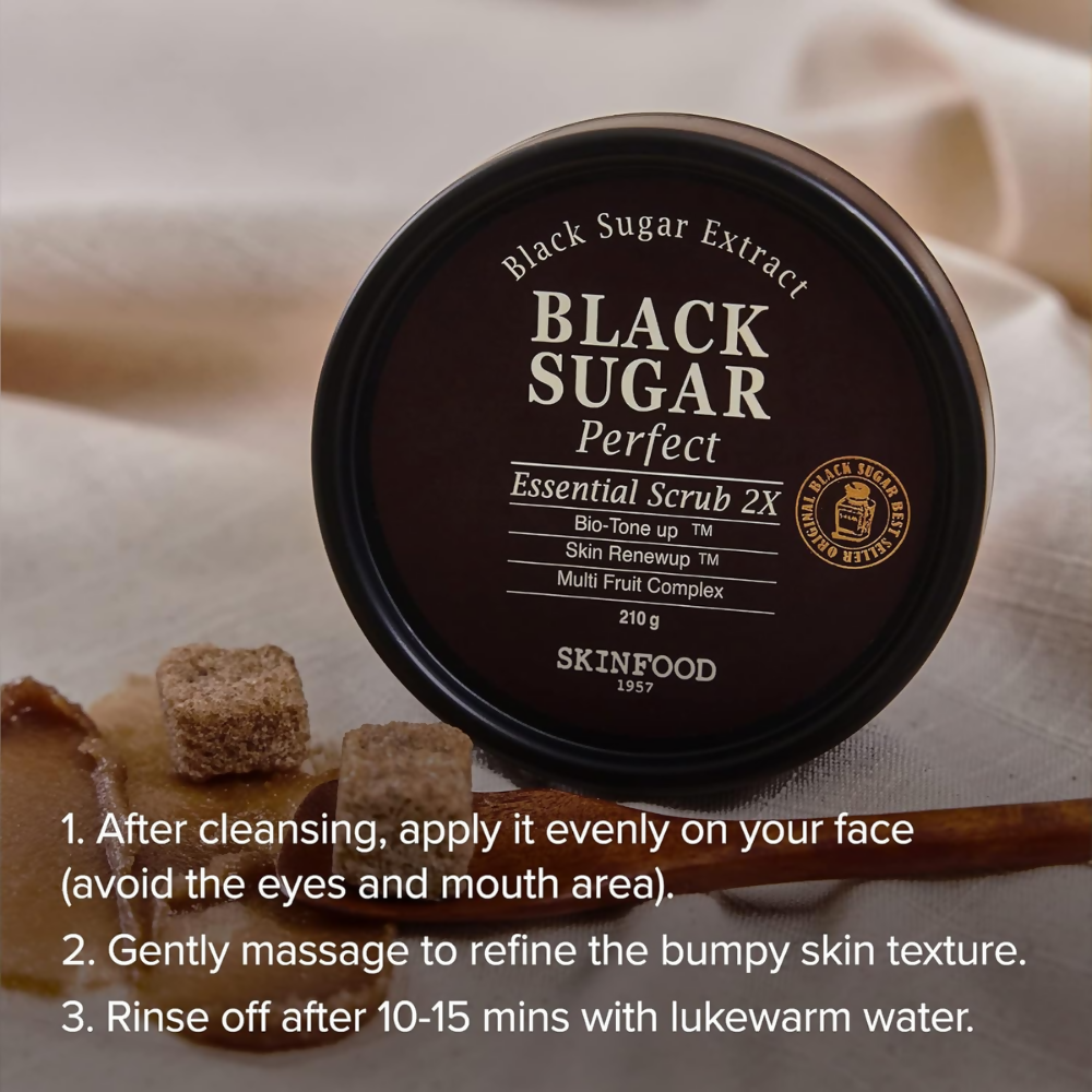 Skin Food Black Sugar Mask Wash Off Exfoliator - Dista