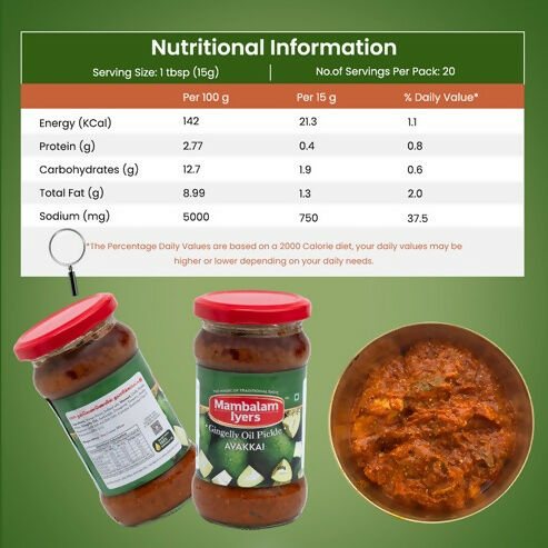 Mambalam Iyers Avakkai Pickle - Distacart