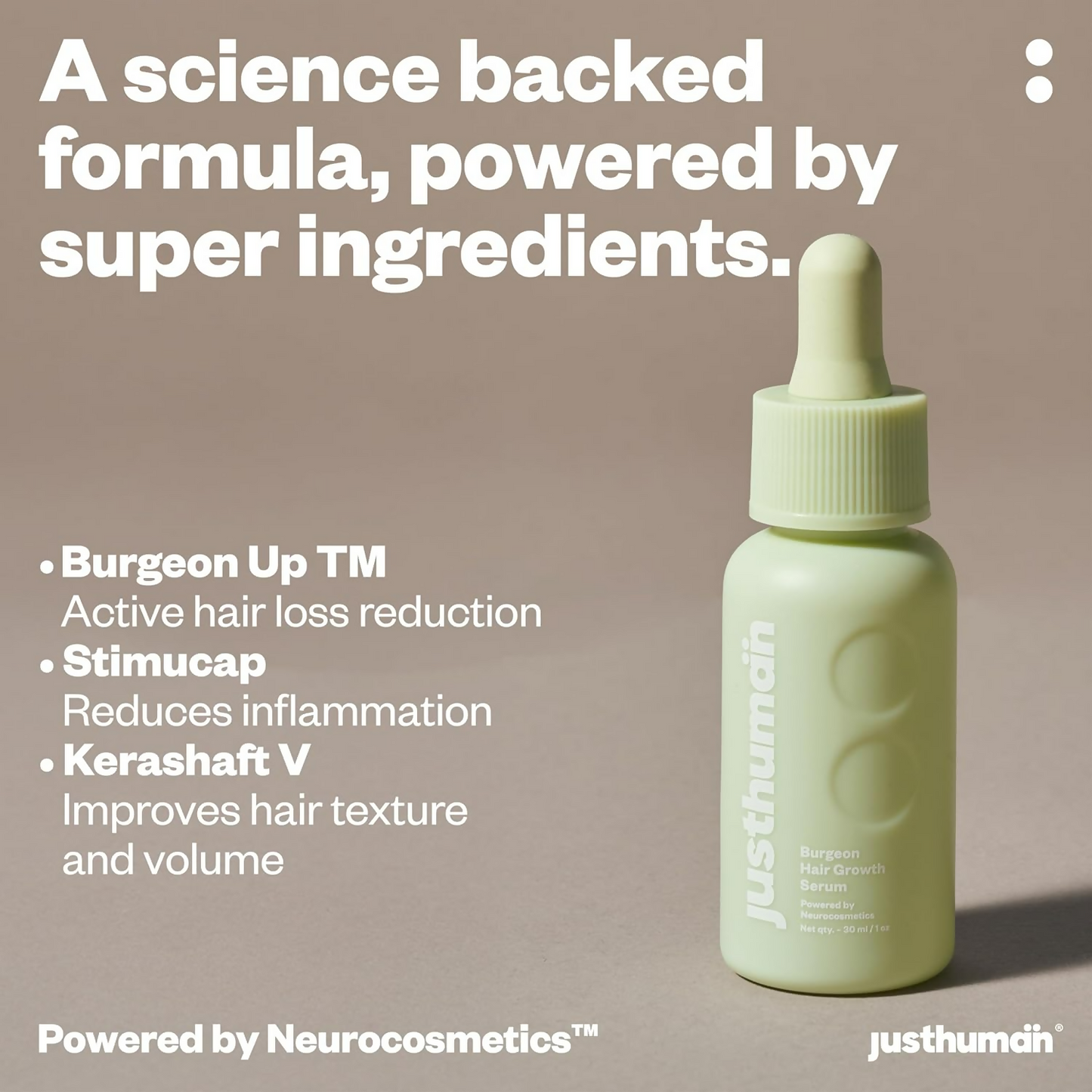 JustHuman Hair Serum For Hair Growth - Distacart