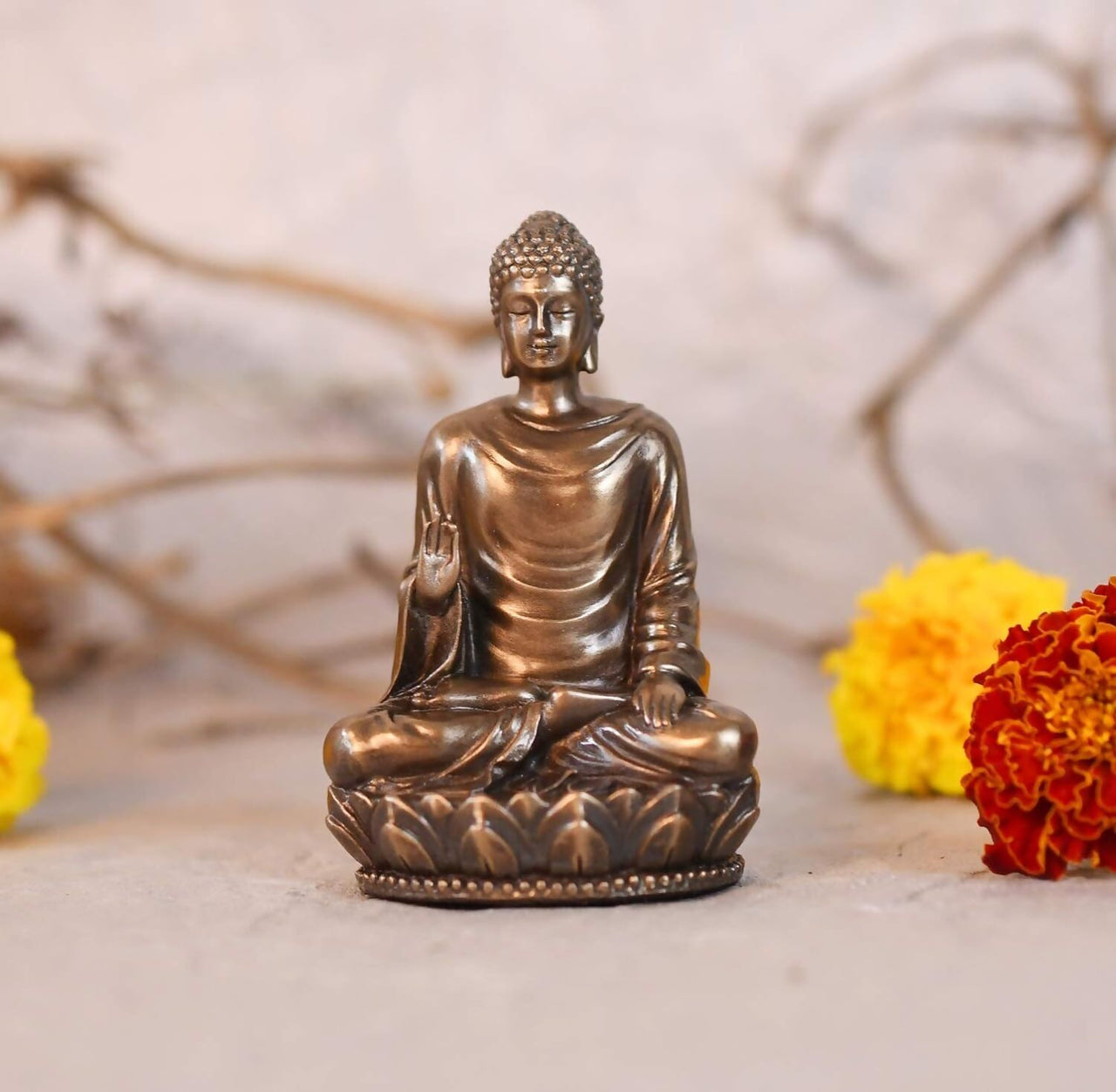 Collectible India Resin Lord Buddha Idol - Distacart