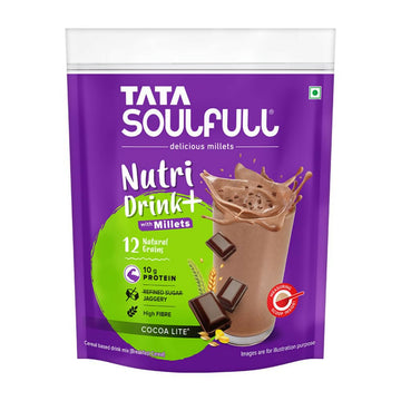 Tata Soulfull Nutri Drink+ With Millets - Cocoa Lite Flavor - Distacart