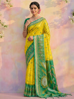 Thumbnail for Shree Shyam Fashion Green Soft Silk Saree - Distacart