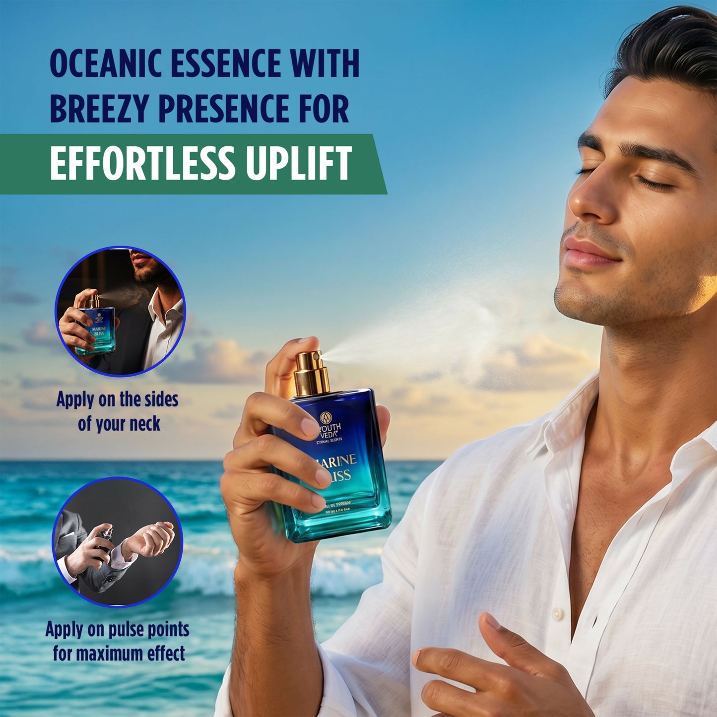 Ayouthveda Marine Bliss Eau De Parfum For Men - Dista