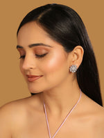 Thumbnail for Nuyug Silver Blossom Diamond Studs