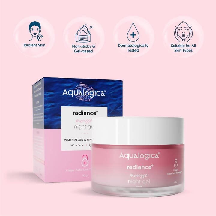 Aqualogica Radiance+ Mousse Night Gel - Distacart