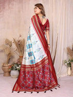 Thumbnail for Aastha Fashion White Soft Silk Weaving Saree - Distacart