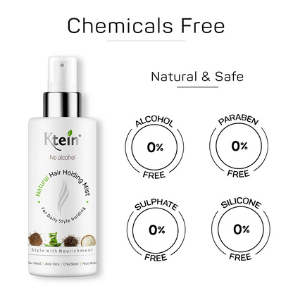 Ktein Natural Hair Holding Spray Without Alcohol - Distacart