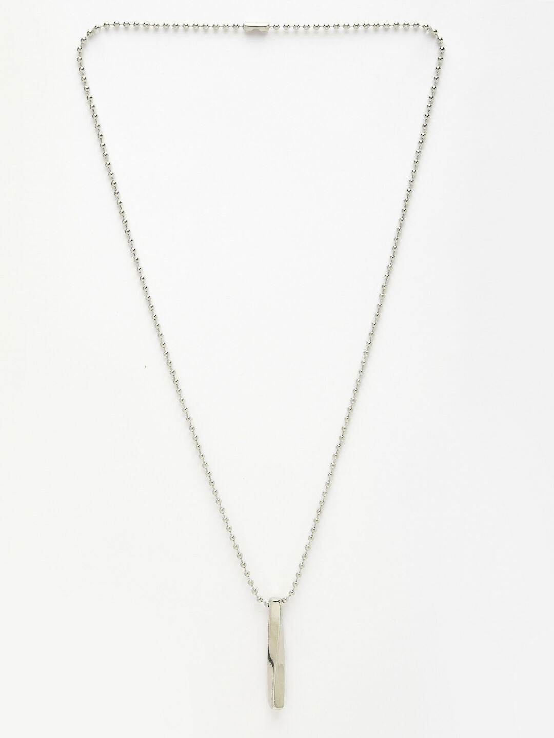 NVR Men's Silver-Plated Stainless Steel Pendant with Chain - Distacart