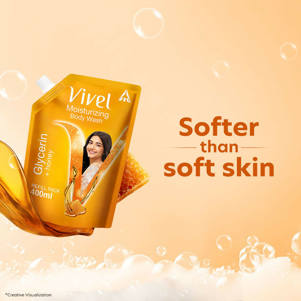 Vivel Moisturizing Bodywash Glycerin + Honey Refill Pack - Distacart