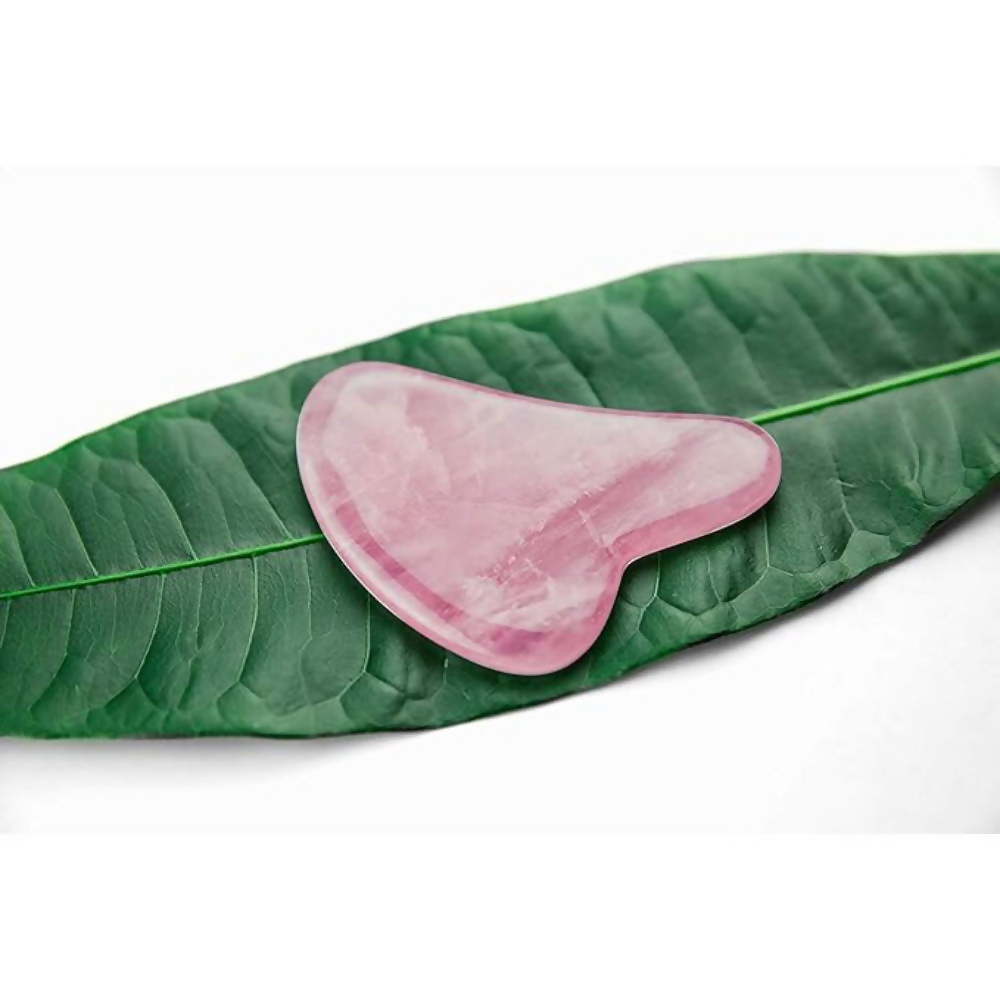 Bronson Professional Rose Quartz Gua Sha Face Massage Tool - Dista