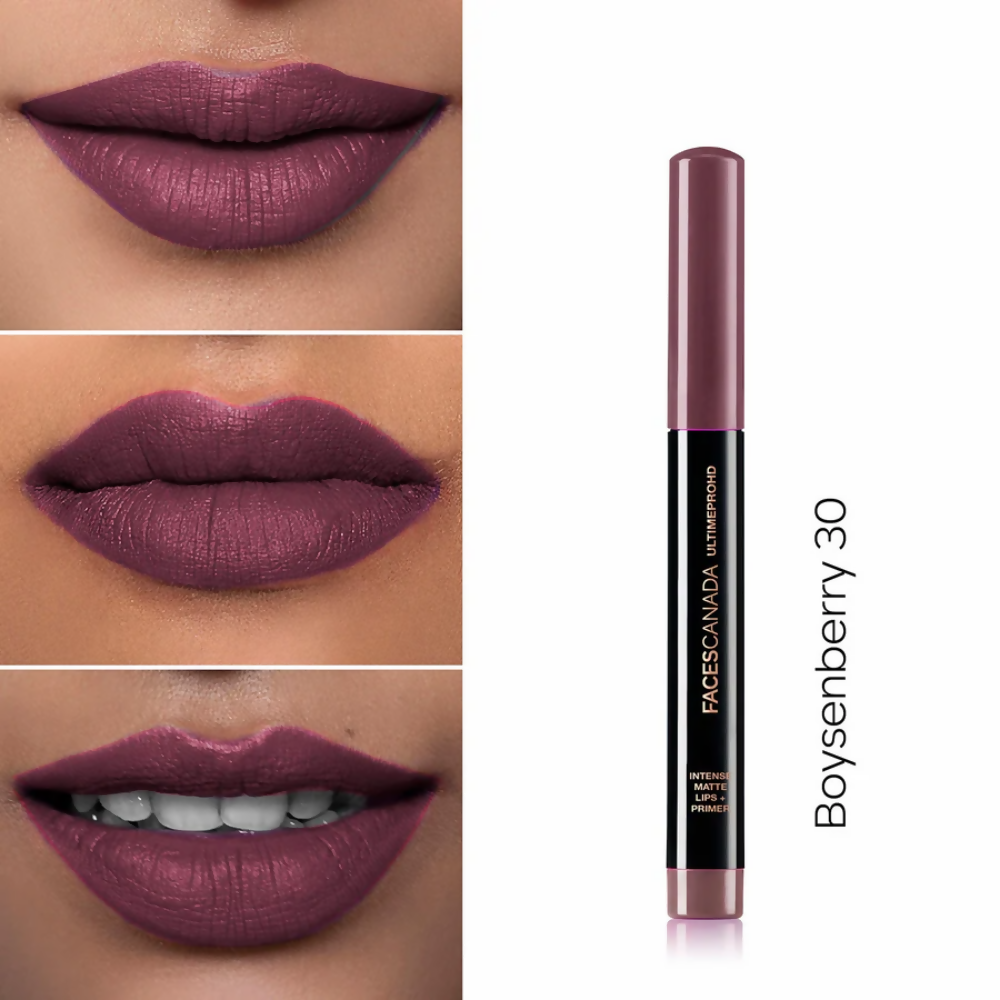 Faces Canada Ultime Pro HD Intense Matte Lips + Primer - Boysenberry 30 - Distacart