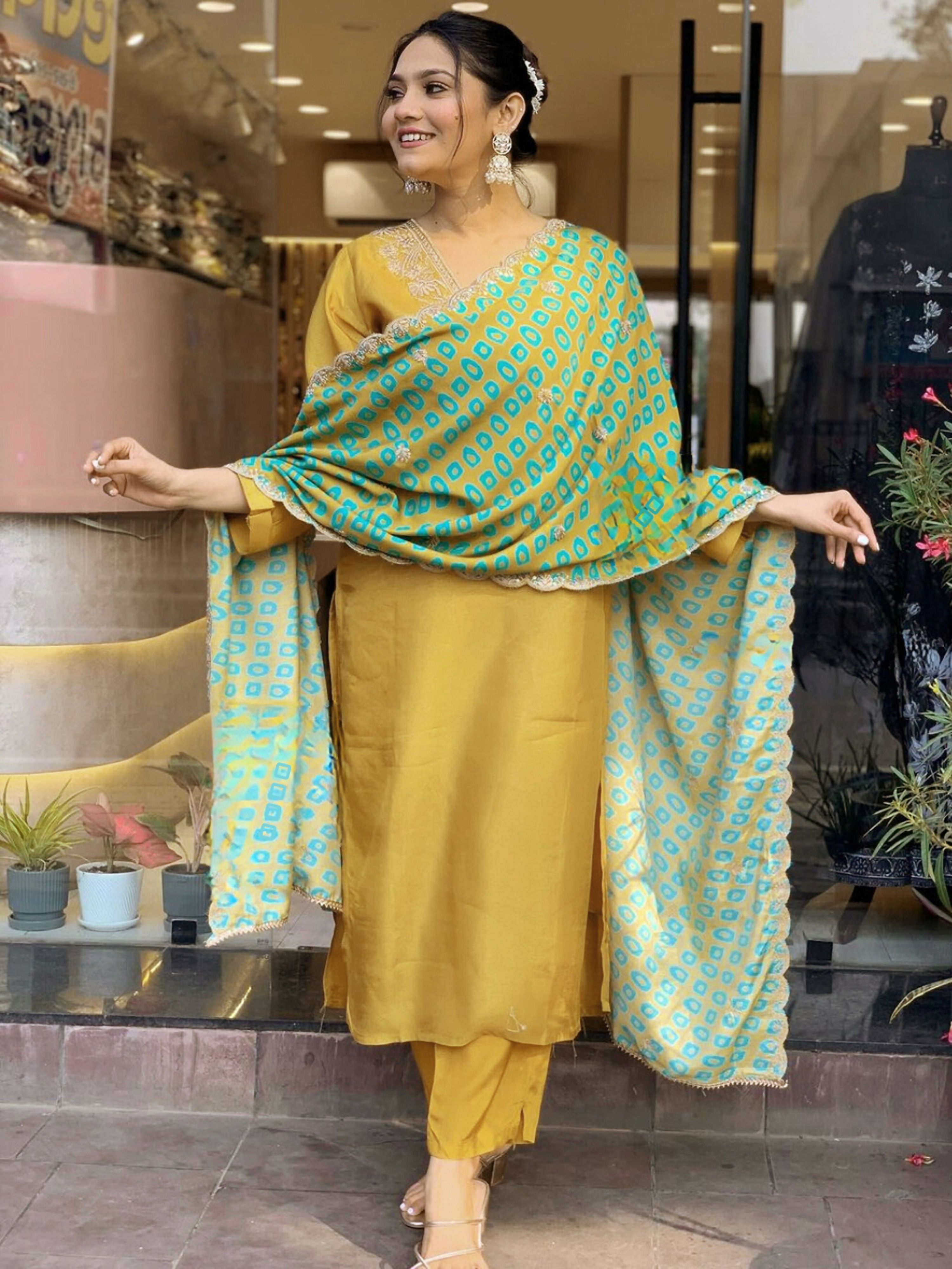Partywear Designer Cotton Maroon Stitched Suit With Dupatta - Tanisha - Distacart