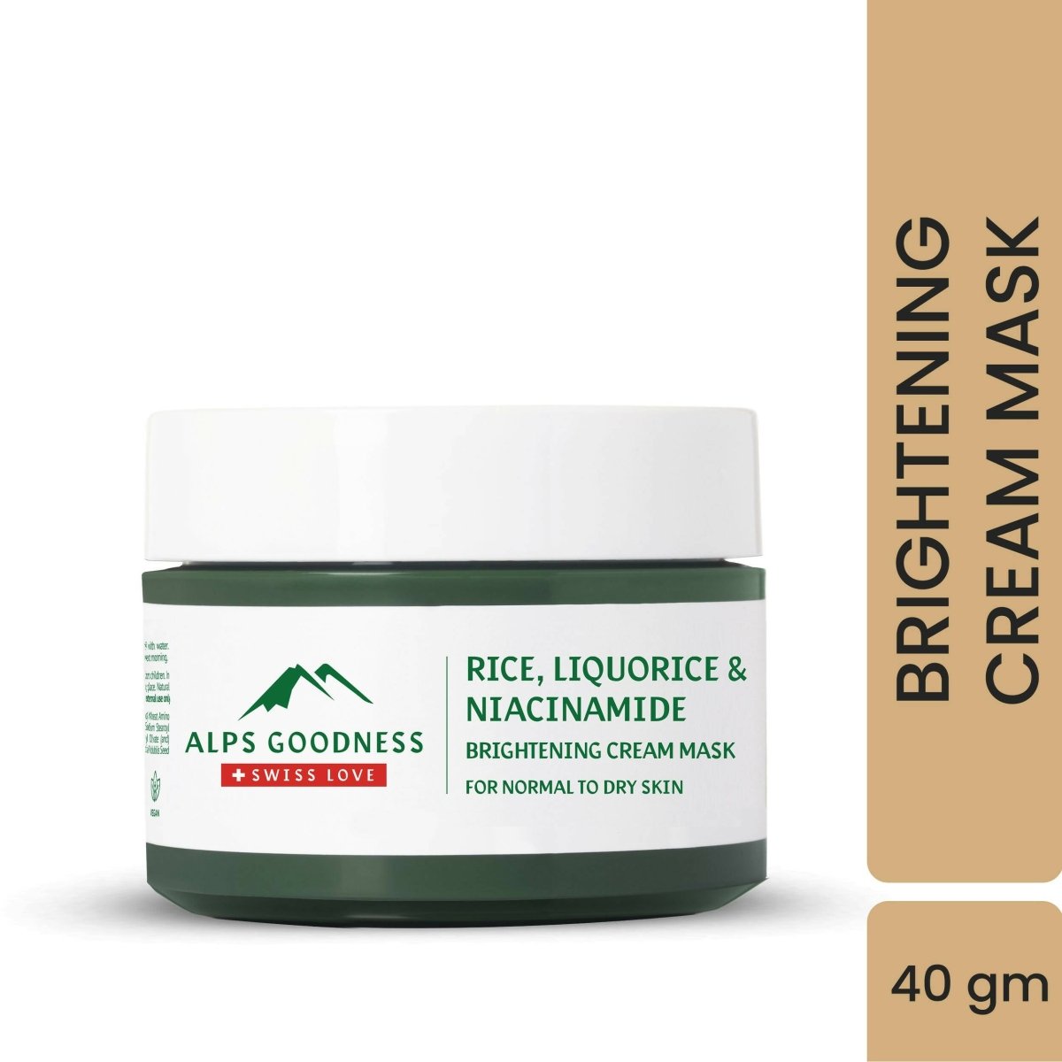 Alps Goodness Rice, Liquorice & Niacinamide Brightening Cream Mask - Distacart