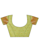 Thumbnail for Astita Linen Cotton Green Saree