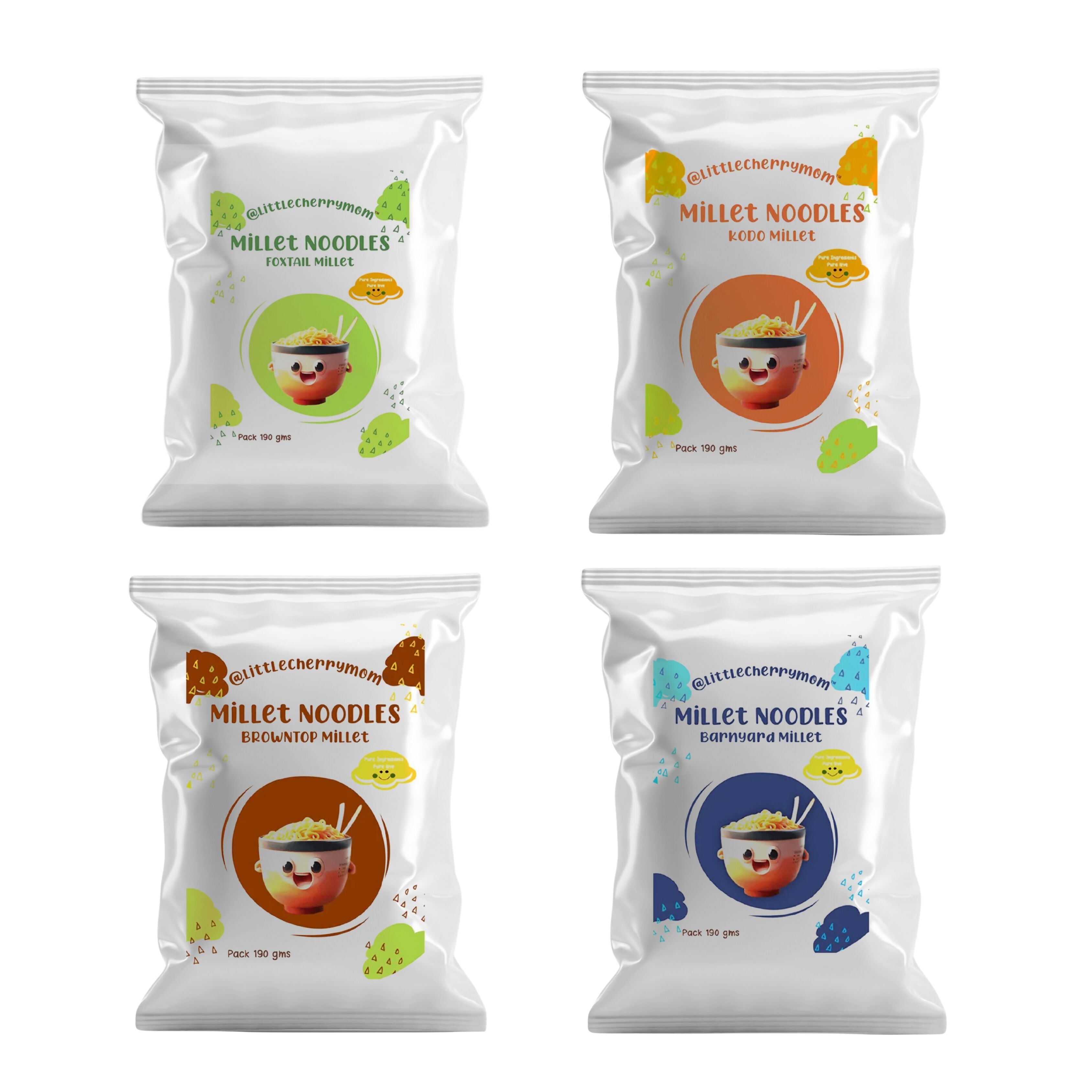 Littlecherrymom Millet Instant Noodles (Super Combo) - Distacart