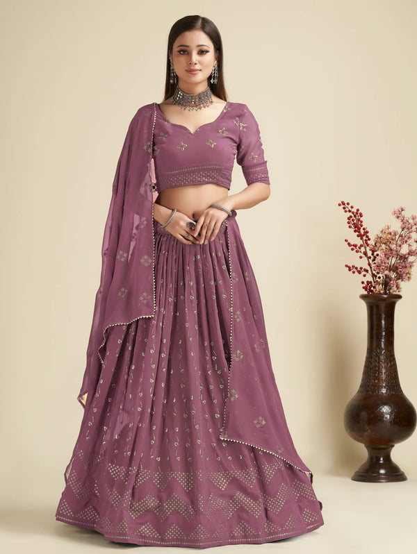 Lehenga Mart Designer Wedding Lehenga Choli For Women - Wine - Distacart