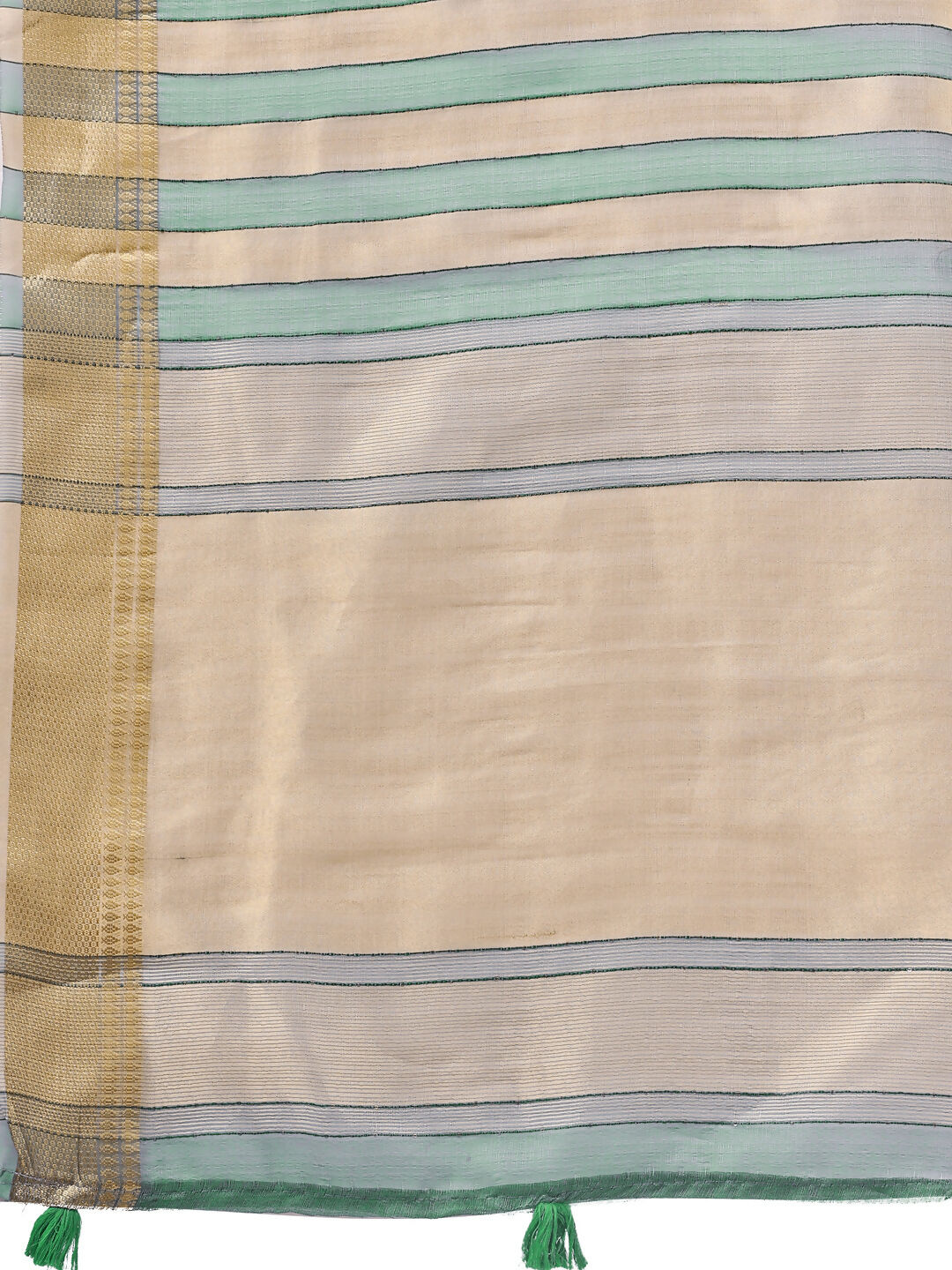 Shree Shyam Fashion Organza Green Saree - Distacart