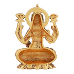 Thumbnail for Estele Gold-Polished goddess of wealth Laxmi Devi on lotus Idol for Pooja/Car decor