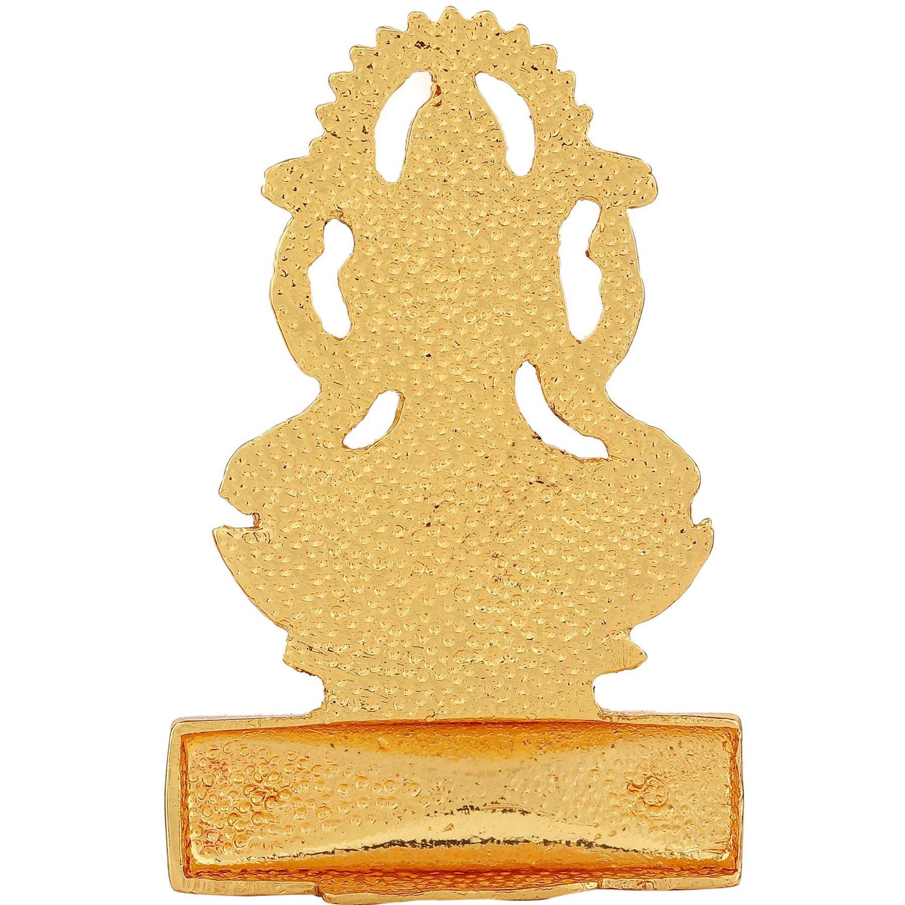 Estele Gold-Polished goddess of wealth Laxmi Devi on lotus Idol for Home/Car decor
