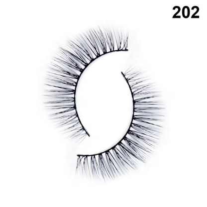 Bronson Professional Pair 6D Long & Natural False Eyelashes - 202 - Dista