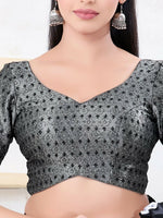 Thumbnail for Joban Fashion Black Tissue Elbow Sleeveless Back Open Blouse