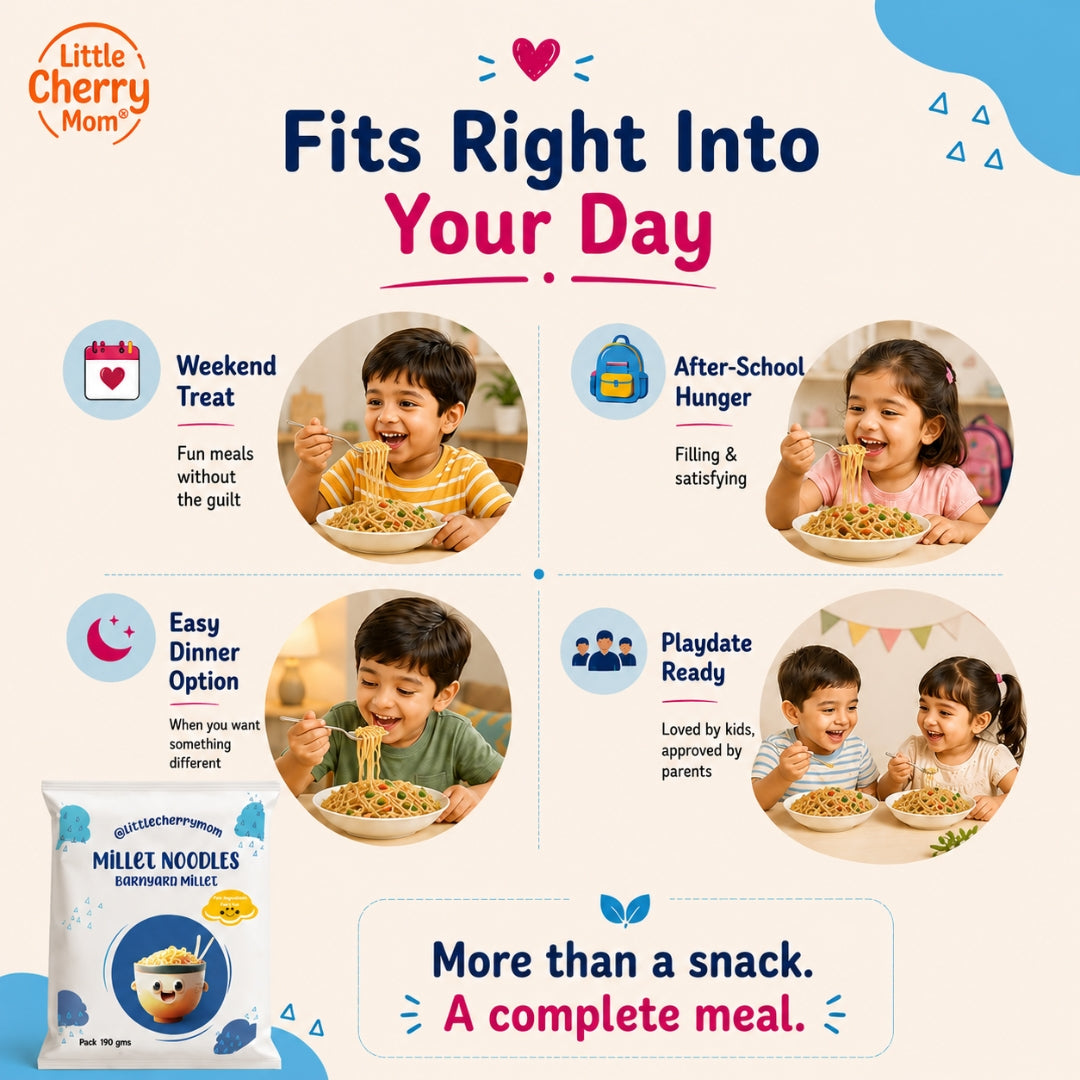 Littlecherrymom Barnyard Millet Instant Noodles - Dista