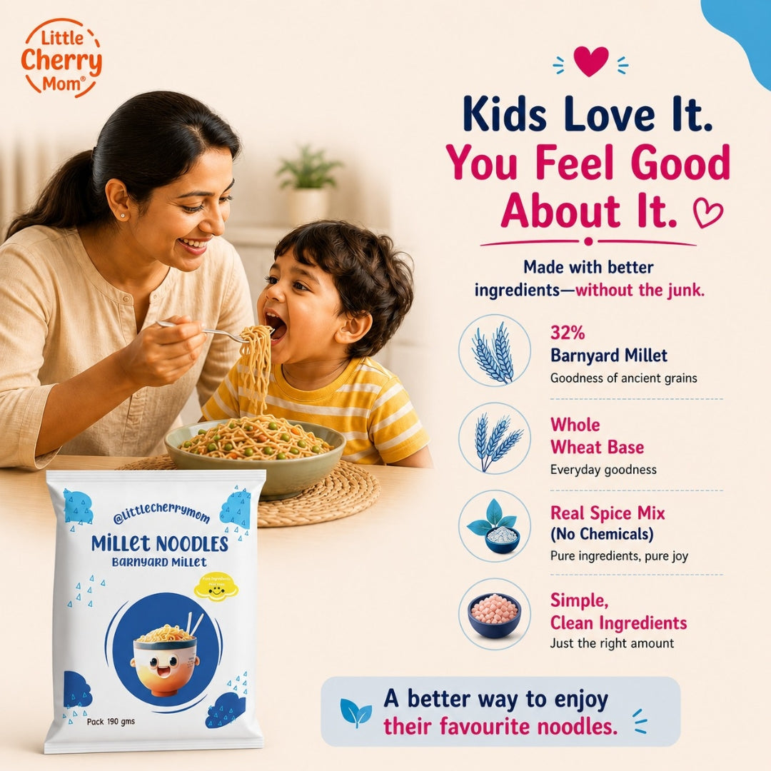 Littlecherrymom Barnyard Millet Instant Noodles - Dista