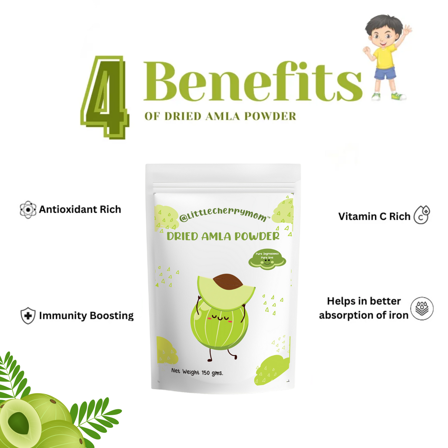 Littlecherrymom Dried Amla Powder - Dista
