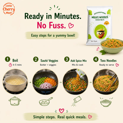 Littlecherrymom Foxtail Millet Instant Noodles - Dista