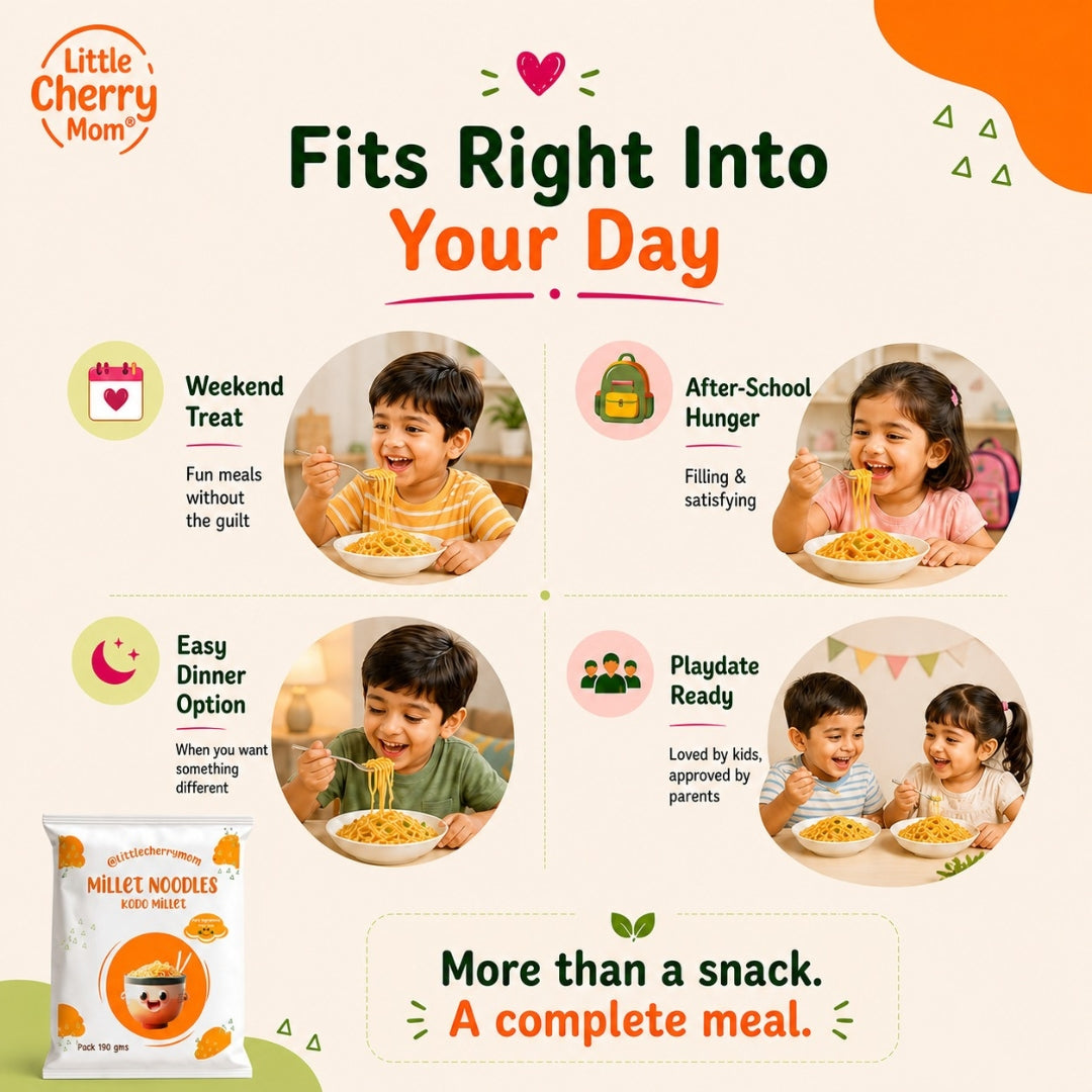 Littlecherrymom Kodo Millet Instant Noodles - Dista