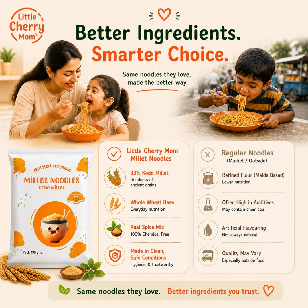 Littlecherrymom Kodo Millet Instant Noodles - Dista
