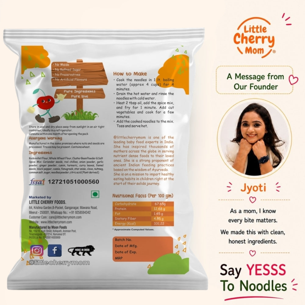 Littlecherrymom Kodo Millet Instant Noodles - Dista